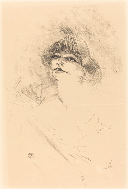 Polaire by Henri de Toulouse-Lautrec (French, 1864 - 1901), 16X12"(A3)Poster Print