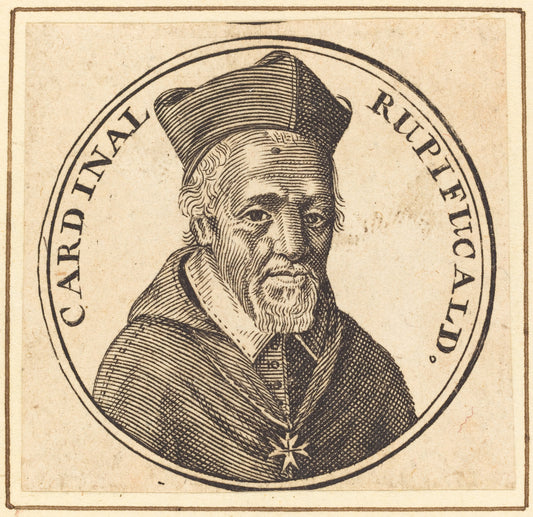 François La Rochefoucauld by Michel Lasne (French, 1590 or before - 1667), 16X12"(A3)Poster Print