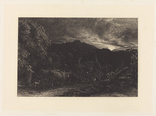 The Weary Ploughman by Samuel Palmer (British, 1805 - 1881), 16X12"(A3)Poster Print