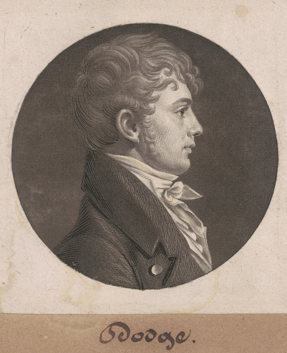 Dodge by Charles B. J. Févret de Saint-Mémin (French, 1770 - 1852), 16X12"(A3)Poster Print
