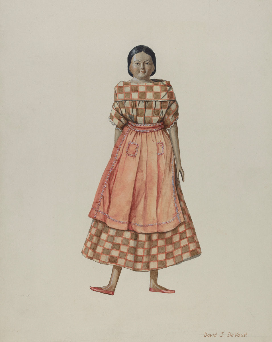 Doll by David S. De Vault (American, active c. 1935), 16X12"(A3)Poster Print