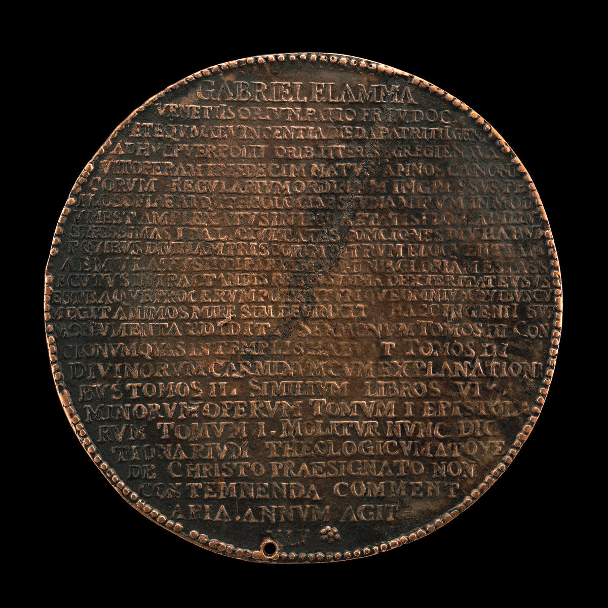Inscribed Record of Fiamma's Life and Works [reverse] by Giovanni Battista Cambio, called Bombarda (Emilian, active c. 1540 - 1575), 16X12"(A3)Poster Print