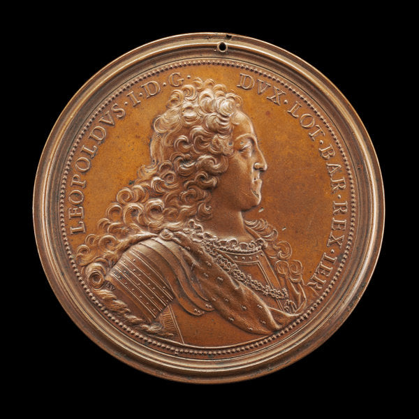 Leopold Joseph I, 1679-1729, Duke of Lorraine 1697 [obverse] by Ferdinand de Saint-Urbain (French, 1658 - 1738), 16X12"(A3)Poster Print