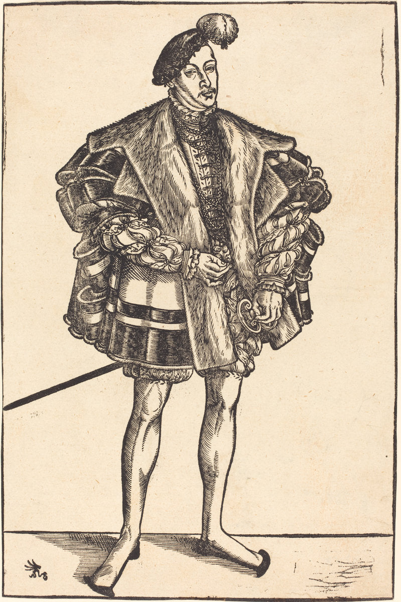 John William, Duke of Saxe-Coburg by Lucas Cranach the Younger (German, 1515 - 1586), 16X12"(A3)Poster Print