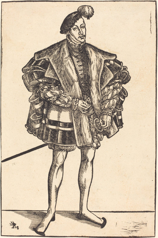 John William, Duke of Saxe-Coburg by Lucas Cranach the Younger (German, 1515 - 1586), 16X12"(A3)Poster Print