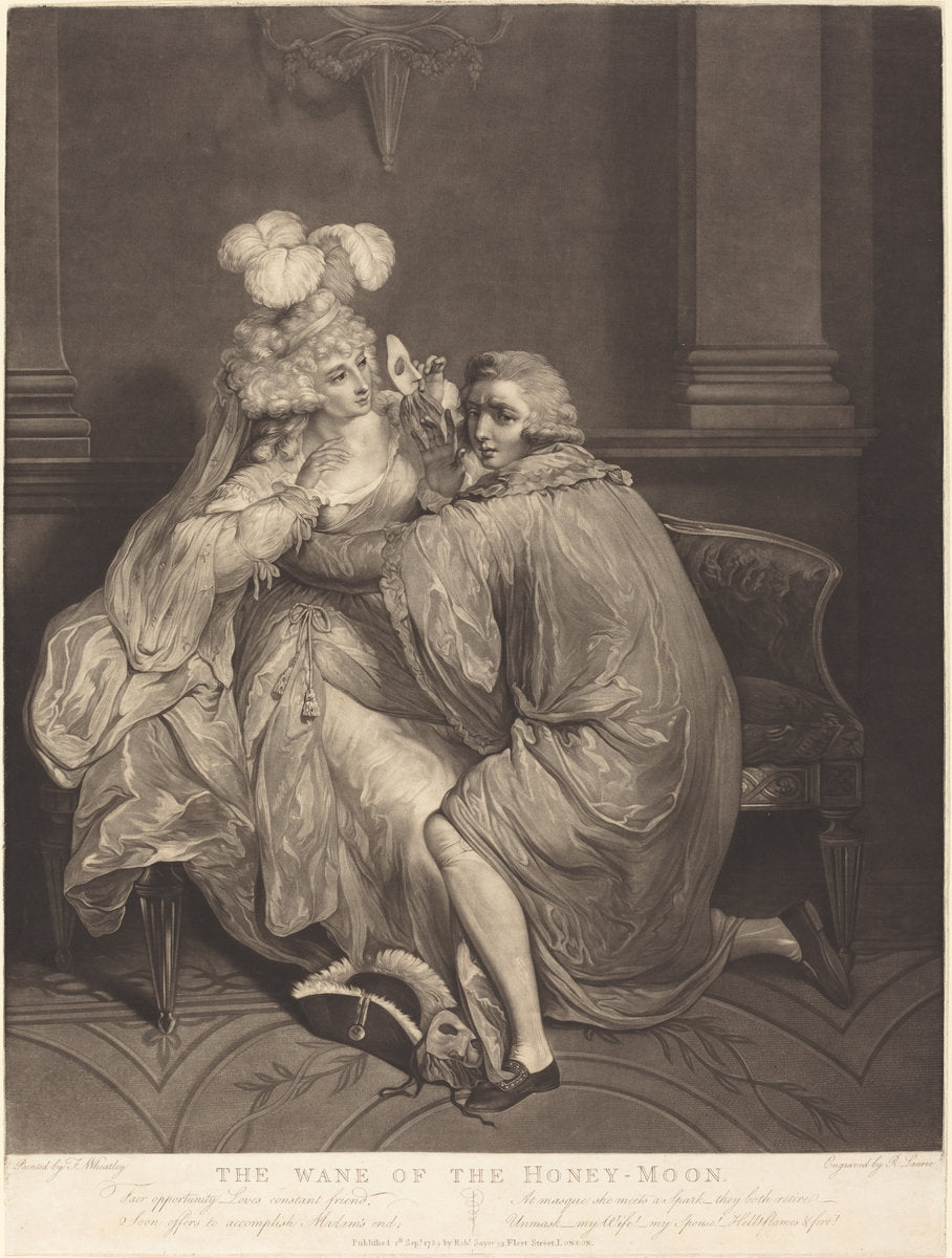 The Wane of the Honeymoon by Robert Laurie after Francis Wheatley (British, 1755 - 1836), 16X12"(A3)Poster Print