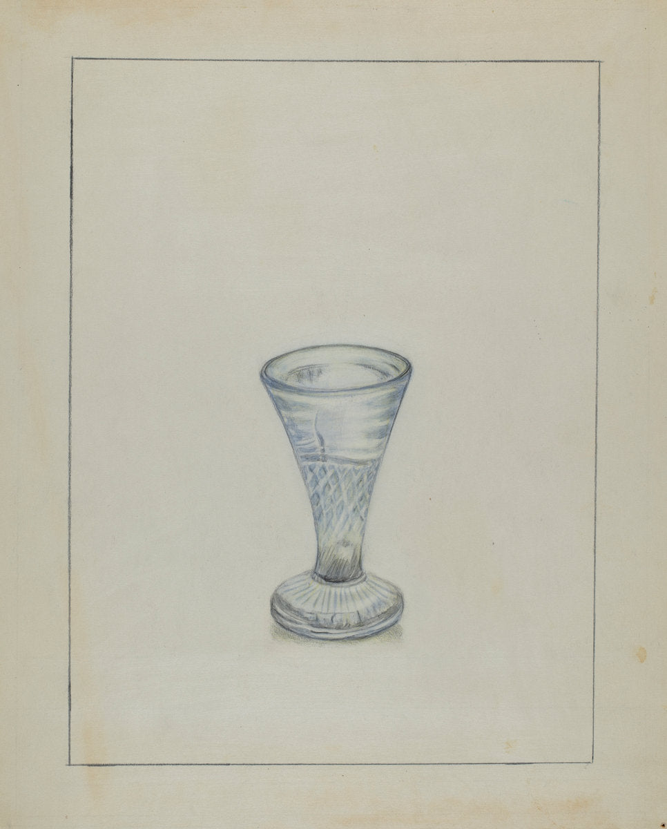 Glass by Nicholas Amantea (American, 1900 - 1978), 16X12"(A3)Poster Print
