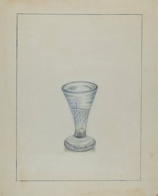 Glass by Nicholas Amantea (American, 1900 - 1978), 16X12"(A3)Poster Print