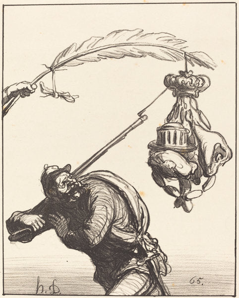 La paix a tout prix by Honoré Daumier (French, 1808 - 1879), 16X12"(A3)Poster Print