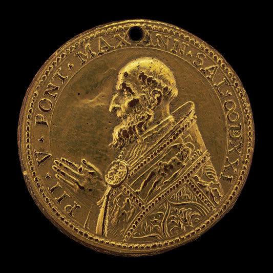Pius V (Antonio Ghislieri, 1504-1572), Pope 1566 [obverse] by Giovanni Antonio de' Rossi (Milanese, 1513 - after 1575), 16X12"(A3)Poster Print