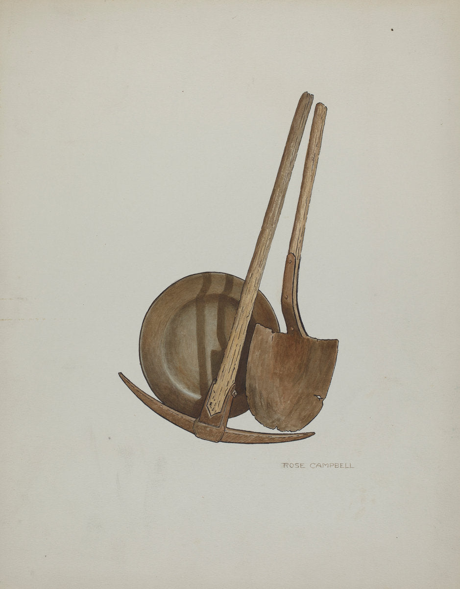Tools by Rose Campbell-Gerke (American, active c. 1935), 16X12"(A3)Poster Print