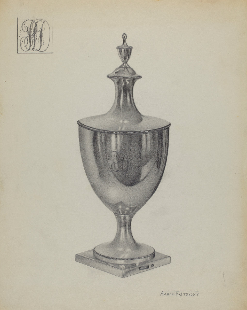 Silver Sugar Bowl by Aaron Fastovsky (American, active c. 1935), 16X12"(A3)Poster Print