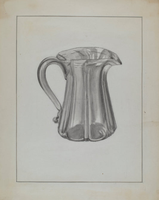 Pitcher by Marcus Moran (American, active c. 1935), 16X12"(A3)Poster Print