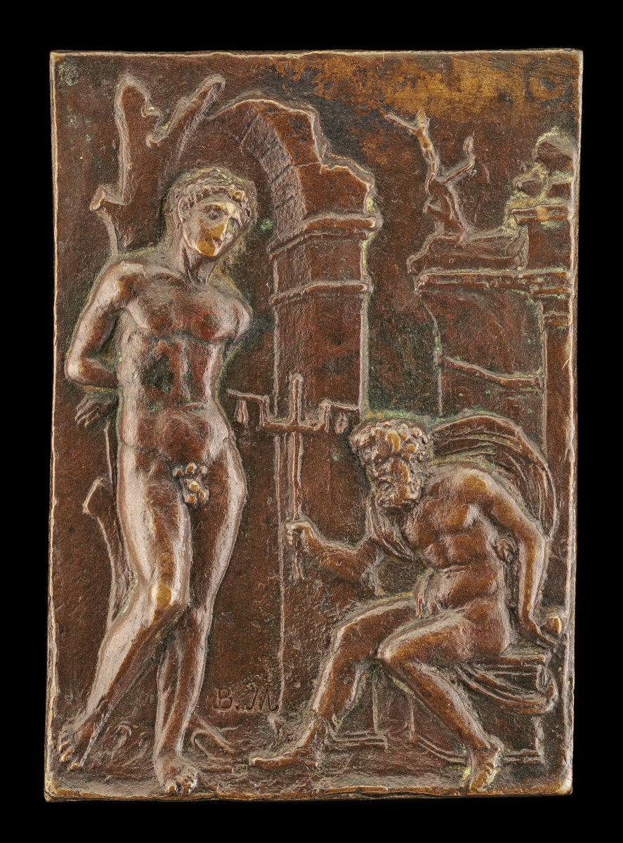 Allegorical Scene by Ulocrino (Paduan, active early 16th century), 16X12"(A3)Poster Print