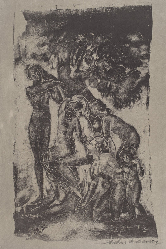 Figures of Earth by Arthur B. Davies (American, 1862 - 1928), 16X12"(A3)Poster Print