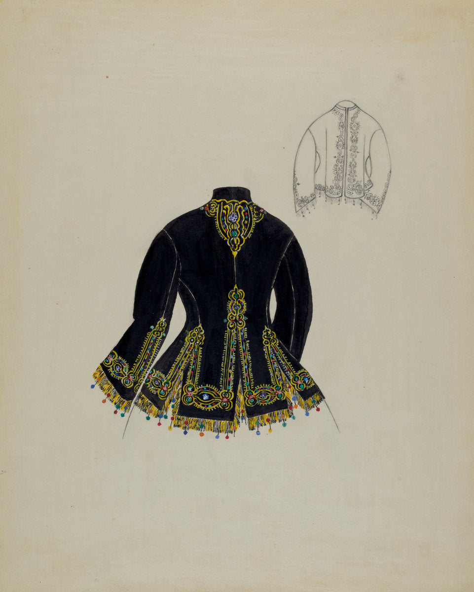 Dressing Sacque by Mae Szilvasy (American, active c. 1935), 16X12"(A3)Poster Print