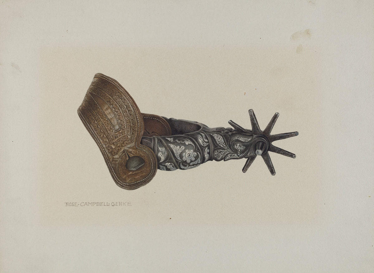 Inlaid Spur by Rose Campbell-Gerke (American, active c. 1935), 16X12"(A3)Poster Print