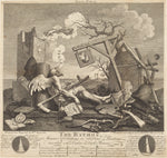 Tailpiece , or The Bathos by William Hogarth (English, 1697 - 1764), 16X12"(A3)Poster Print