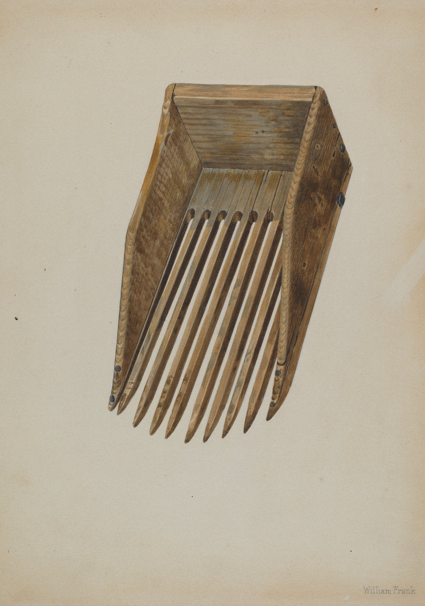 Cranberry Harvesting Scoop by William Frank (American, active c. 1935), 16X12"(A3)Poster Print