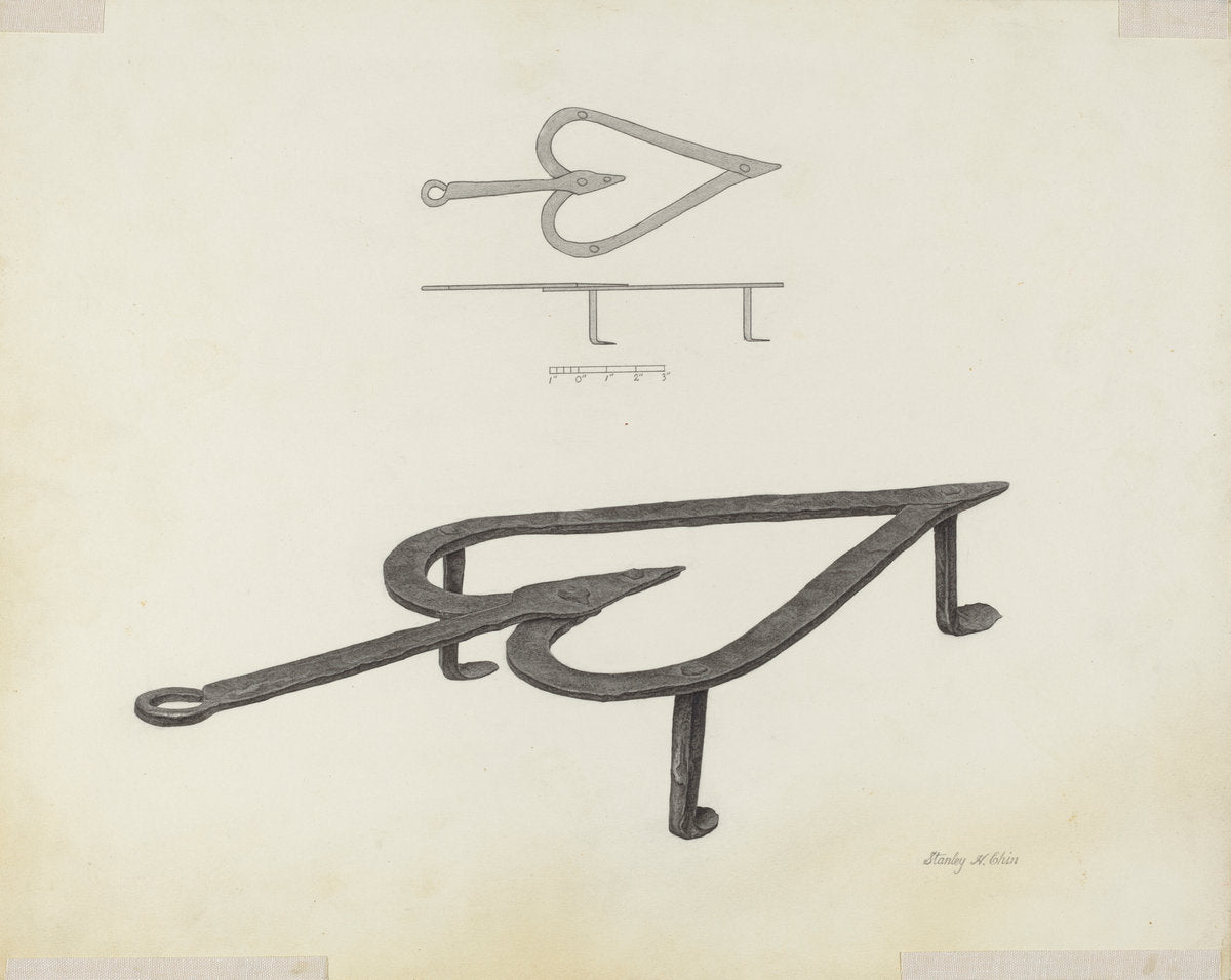 Trivet by Stanley Chin (American, active c. 1935), 16X12"(A3)Poster Print