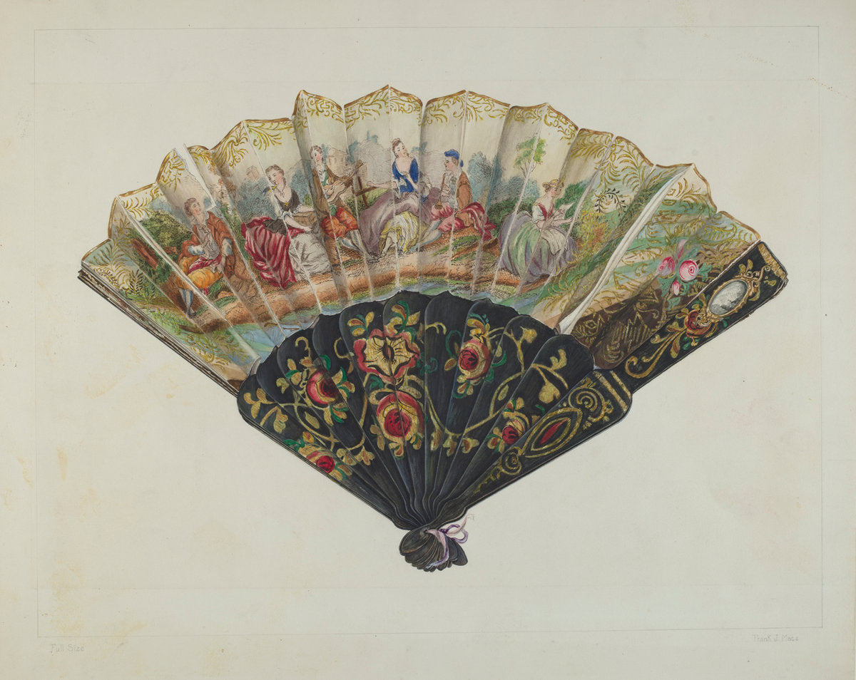 Fan by Frank J. Mace (American, active c. 1935), 16X12"(A3)Poster Print