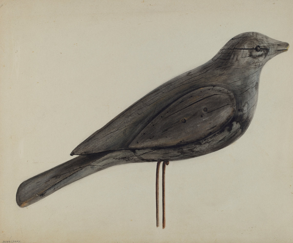 Decoy (Gull) by Mina Lowry (American, 1894 - 1942), 16X12"(A3)Poster Print
