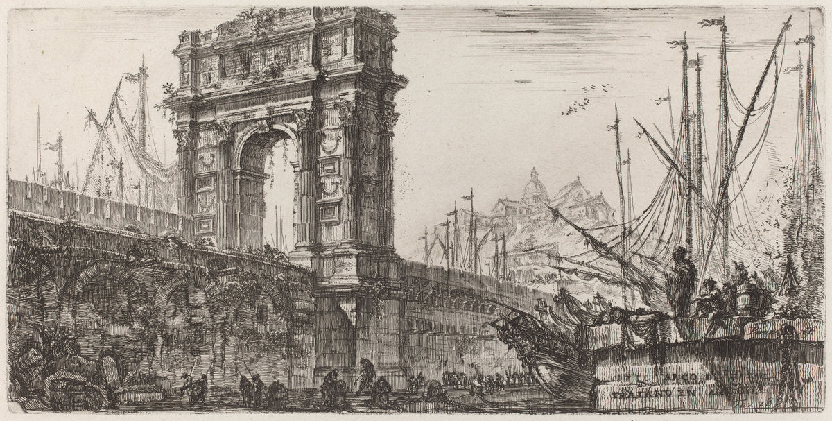 Arco di Trajoano in Ancona by Giovanni Battista Piranesi (Italian, 1720 - 1778), 16X12"(A3)Poster Print