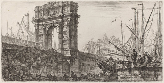 Arco di Trajoano in Ancona by Giovanni Battista Piranesi (Italian, 1720 - 1778), 16X12"(A3)Poster Print