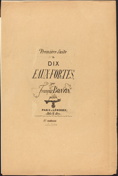 Première Suite de dix eaux-fortes by François Bonvin (French, 1817 - 1887), 16X12"(A3)Poster Print