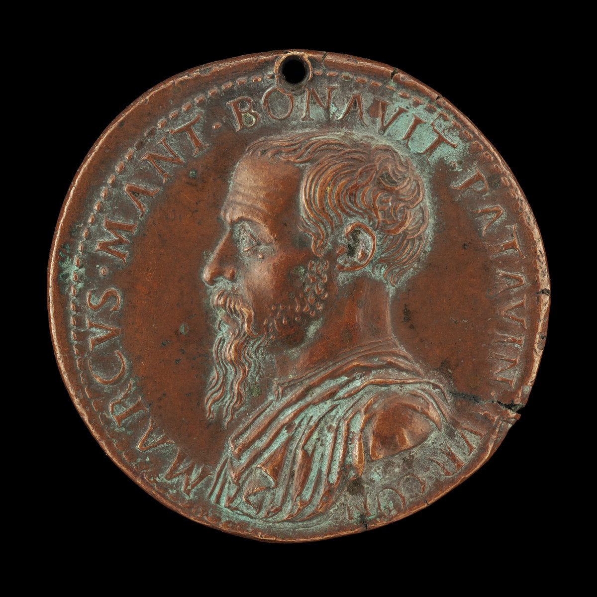 Marco Mantova Benavides, 1489-1582, Lawyer and Collector [obverse] by Giovanni da Cavino (Paduan, 1500 - 1570), 16X12"(A3)Poster Print