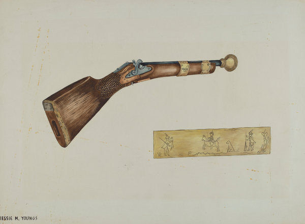 Blunderbuss by Jessie M. Youngs (American, active c. 1935), 16X12"(A3)Poster Print