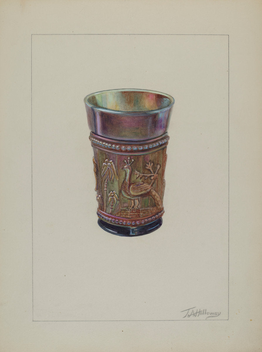 Iridescent Jar by Thomas Holloway (American, active c. 1935), 16X12"(A3)Poster Print