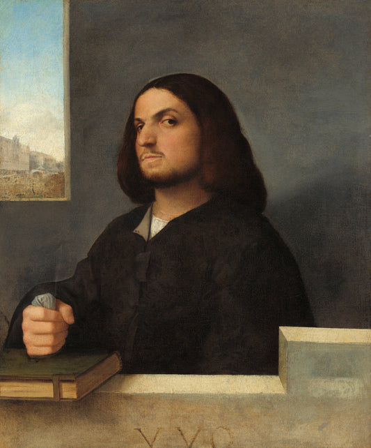 Portrait of a Venetian Gentleman by Cariani (Venetian, 1485/1490 - 1547 or after), 16X12"(A3)Poster Print