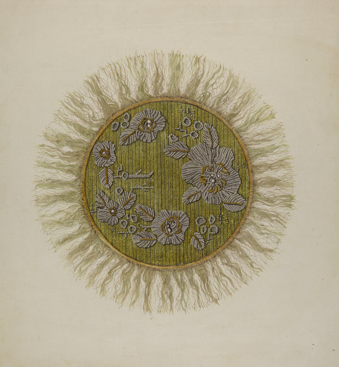 Beaded Lamp Mat by Raymond Manupelli (American, active c. 1935), 16X12"(A3)Poster Print