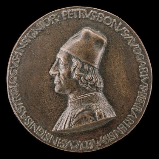 Pietro Bono Avogario, 1425-1506, Physician and Astrologer [obverse] by Sperandio (Italian, c. 1425/1428  - c. 1504), 16X12"(A3)Poster Print