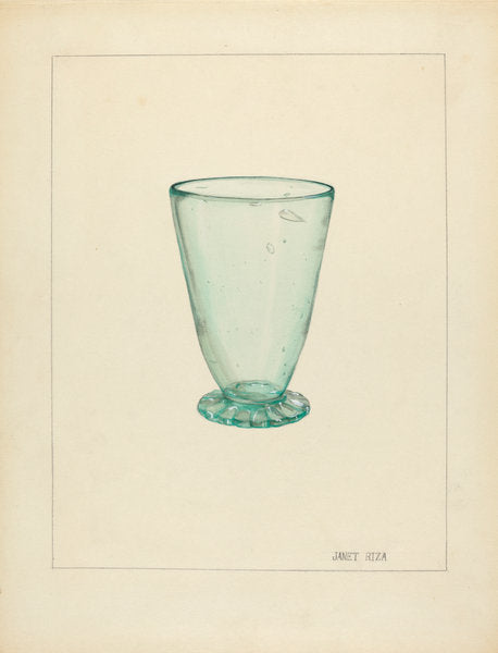 Toddy Glass by Janet Riza (American, active c. 1935), 16X12"(A3)Poster Print