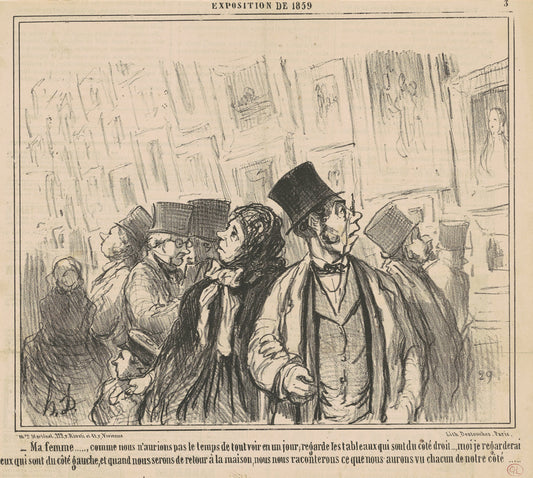 Ma femme ..., comme nous n'aurions pas ... by Honoré Daumier (French, 1808 - 1879), 16X12"(A3)Poster Print