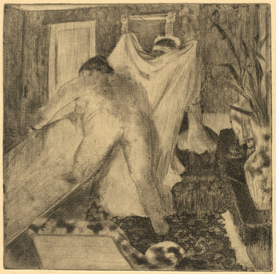 Leaving the Bath (La sortie du bain) by Edgar Degas (French, 1834 - 1917), 16X12"(A3)Poster Print