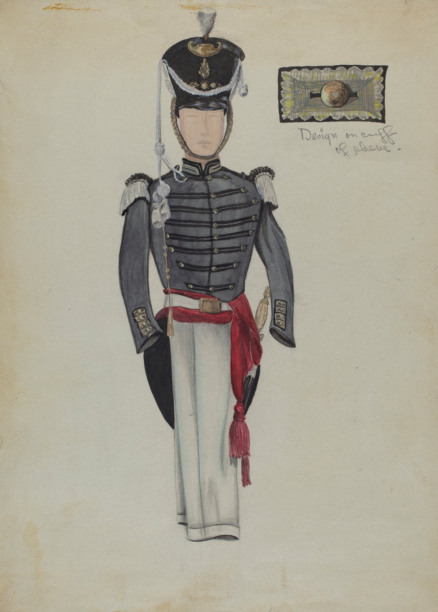 Sargent's Dress Uniform by Jean Gordon (American, active c. 1935), 16X12"(A3)Poster Print