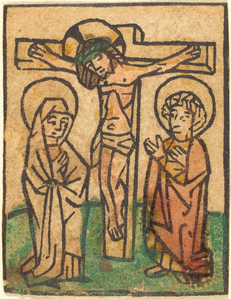 c. 1450 by German 15th Century (Christ on the Cross), 16X12"(A3)Poster Print