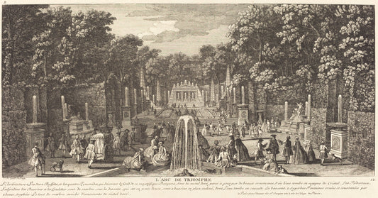 L'Arc de Triomphe by Jean-Baptiste Rigaud (French, active 1752/1761), 16X12"(A3)Poster Print