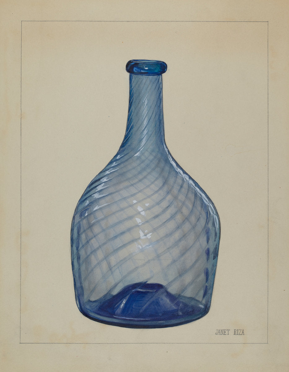 Bottle by Janet Riza (American, active c. 1935), 16X12"(A3)Poster Print