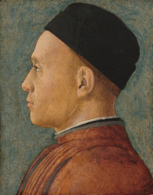 Portrait of a Man by Andrea Mantegna (Paduan, c. 1431 - 1506), 16X12"(A3)Poster Print