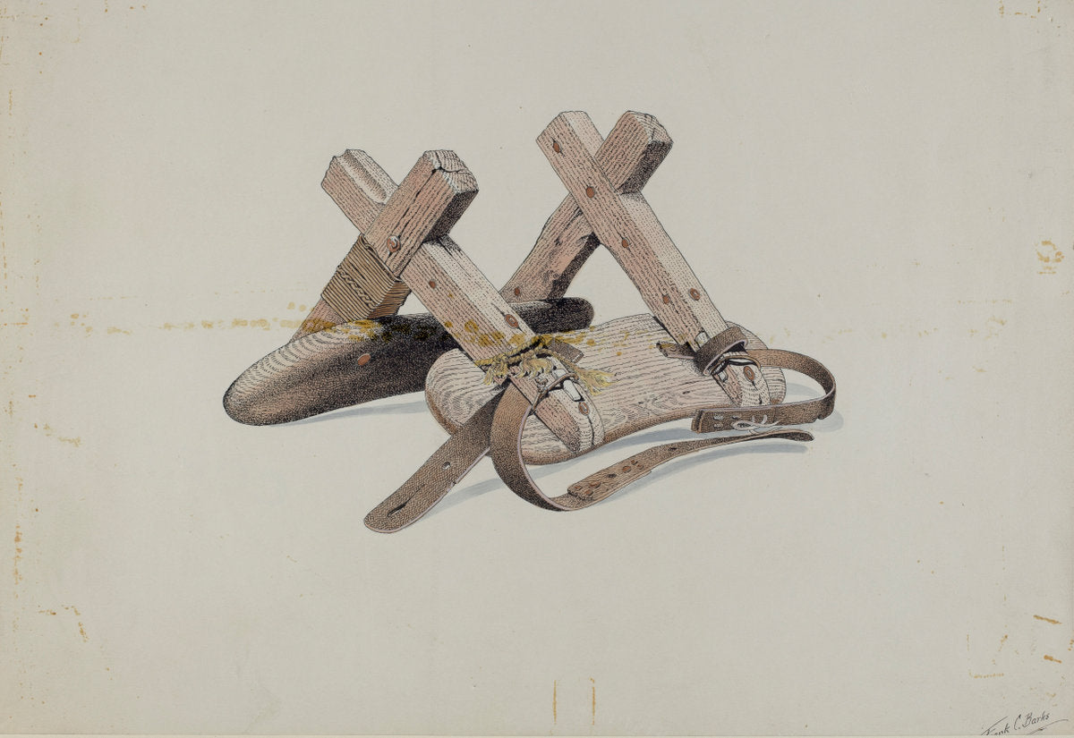 Pack Saddle by Frank C. Barks (American, active c. 1935), 16X12"(A3)Poster Print