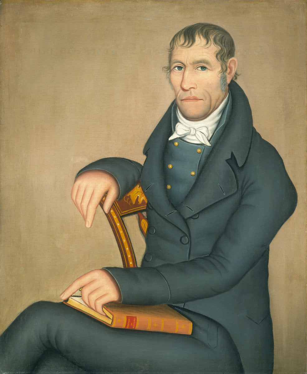 Joseph Slade by Ammi Phillips (American, 1788 - 1865), 16X12"(A3)Poster Print