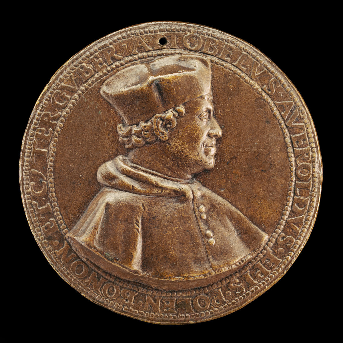 Altobello Averoldo, c. 1468-1531, Bishop of Pola, Thrice Governor of Bologna [obverse] by Antonio Vicentino (Italian, active second quarter 16th century), 16X12"(A3)Poster Print