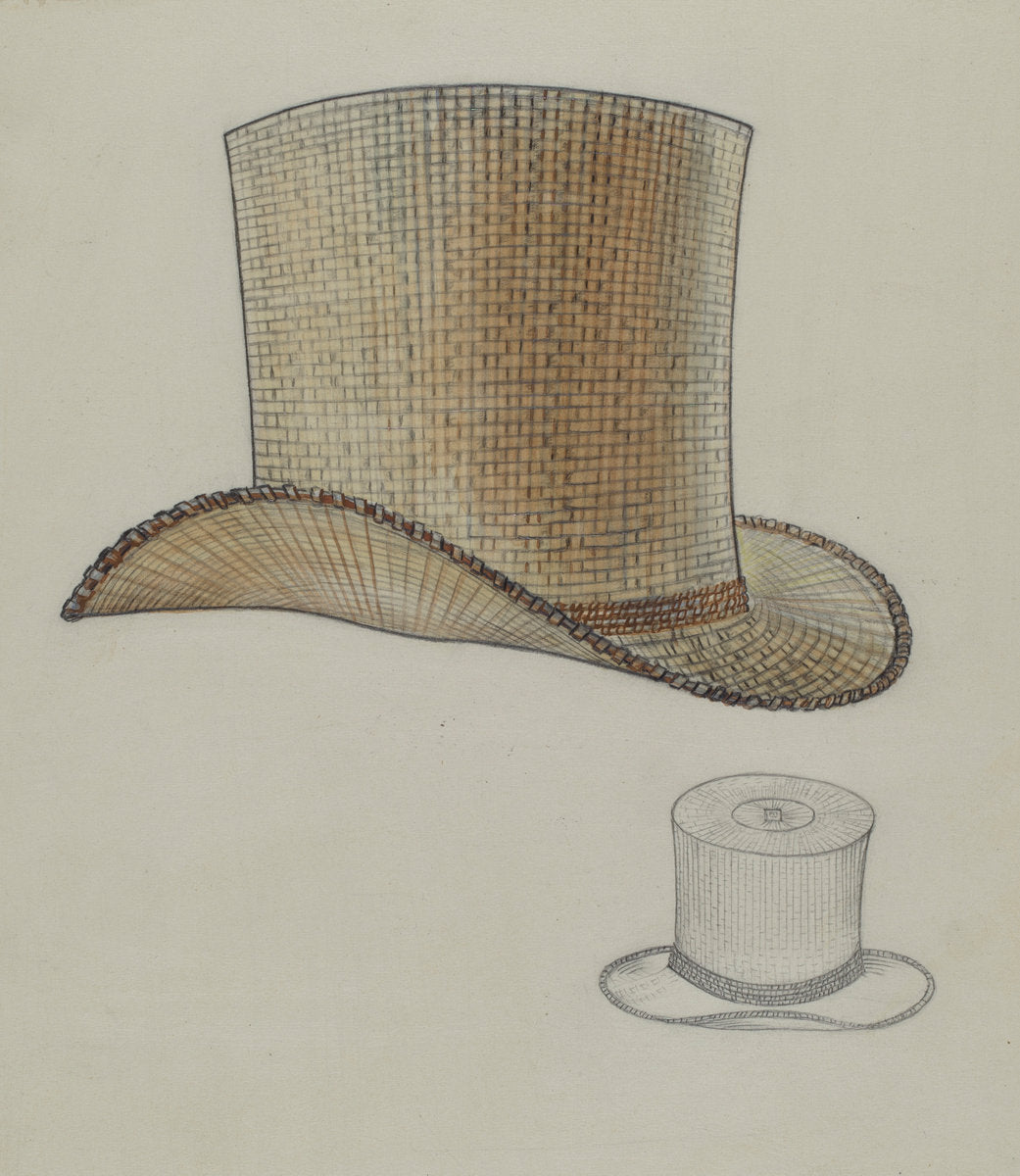 Hat by Jean Peszel (American, active c. 1935), 16X12"(A3)Poster Print