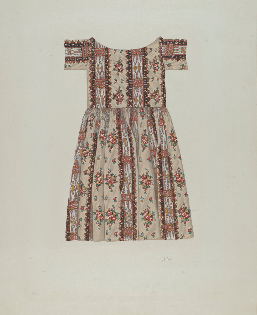 Child's Dress by Joseph L. Boyd (American, active c. 1935), 16X12"(A3)Poster Print