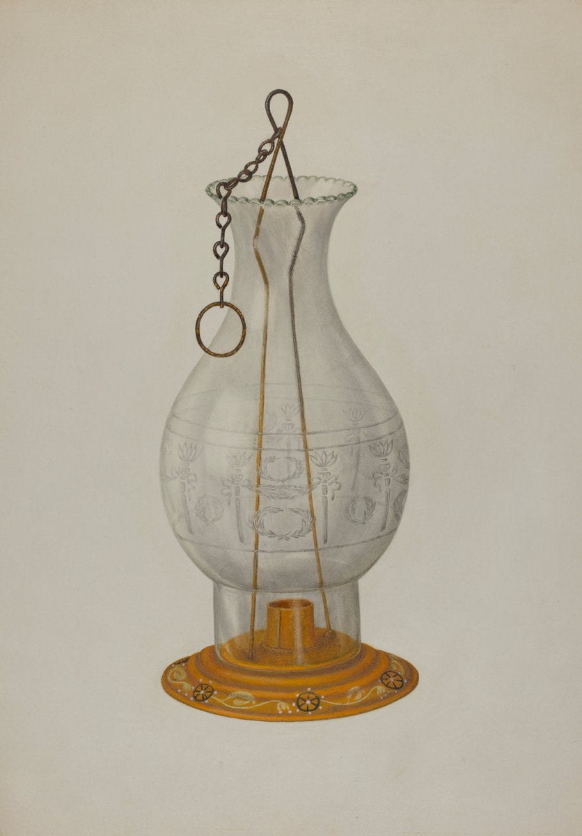 Candle Lantern by John Dana and Nicholas Amantea (American, 1900 - 1978), 16X12"(A3)Poster Print