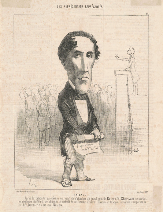 P. Lamotte Rateau by Honoré Daumier (French, 1808 - 1879), 16X12"(A3)Poster Print